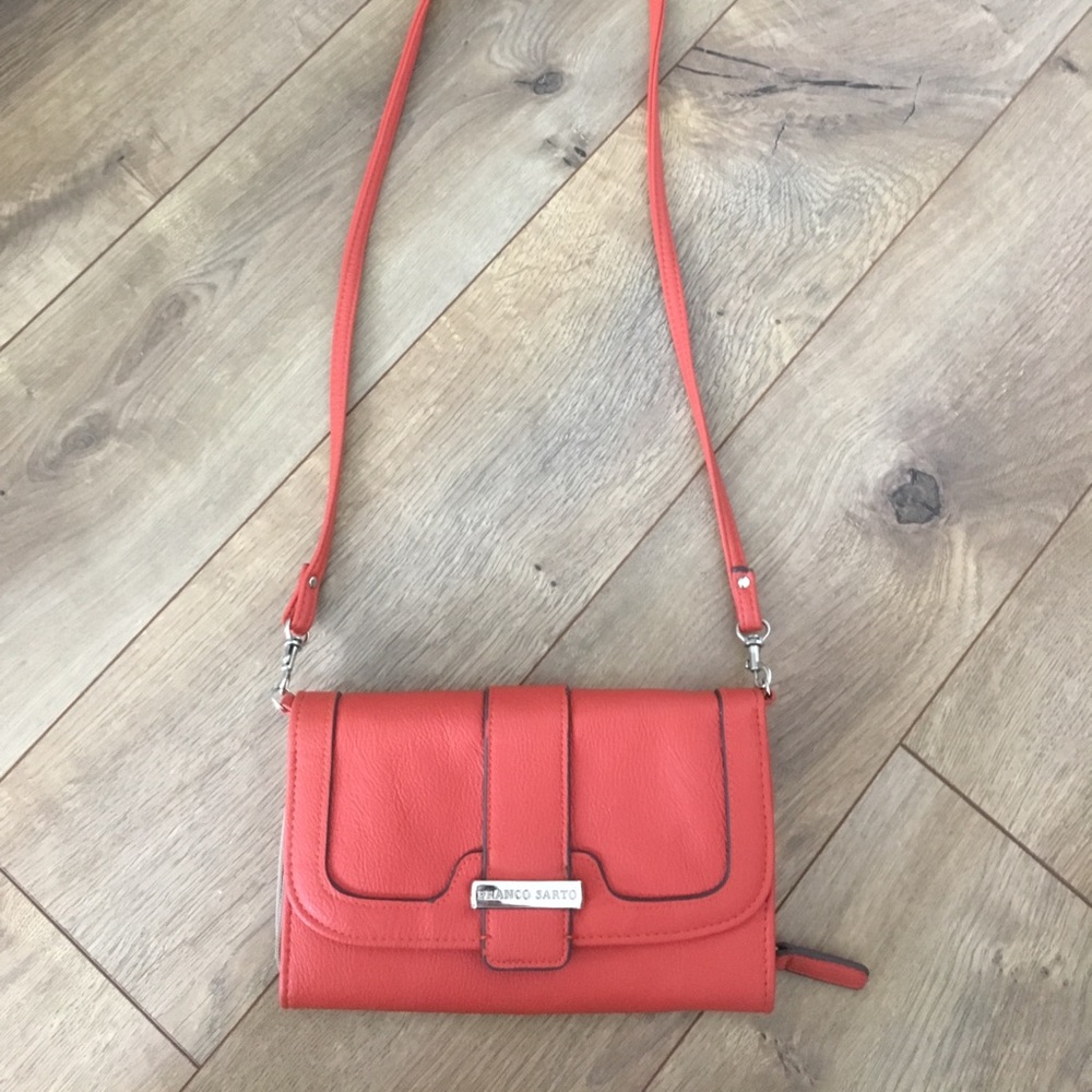 Franco Sarto Small Crossbody Purse (Coral) - Picture 2 of 4